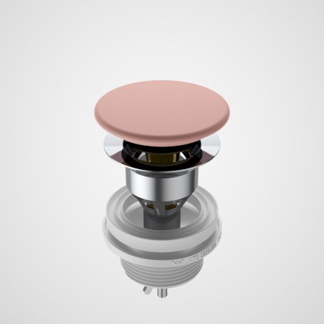 Liano II Ceramic Basin Pop - Up Waste | CAROMA - Hera BathwareMatte Pink (Special order)