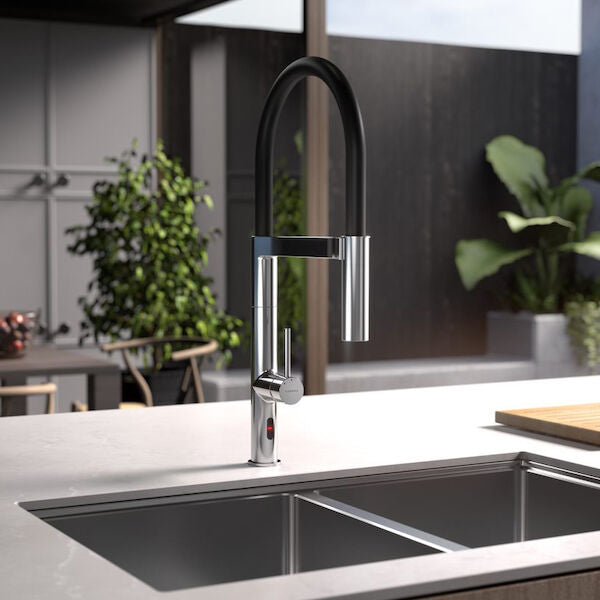 LIANO II Pull Down Sensor Sink Mixer With Duar Spray | CAROMA - Hera BathwareChrome