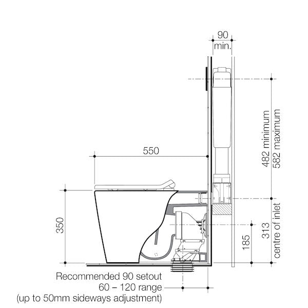 LIANO Junior Cleanflush® Invisi Serise II® Toilet Suite | CAROMA - Hera Bathware