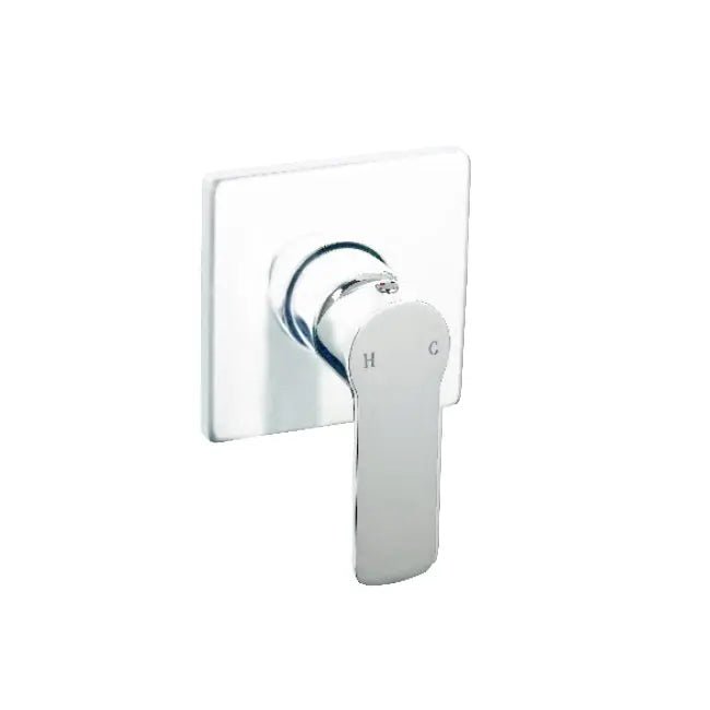 Liberty Shower Mixer - Chrome & White - Hera BathwareGloss White