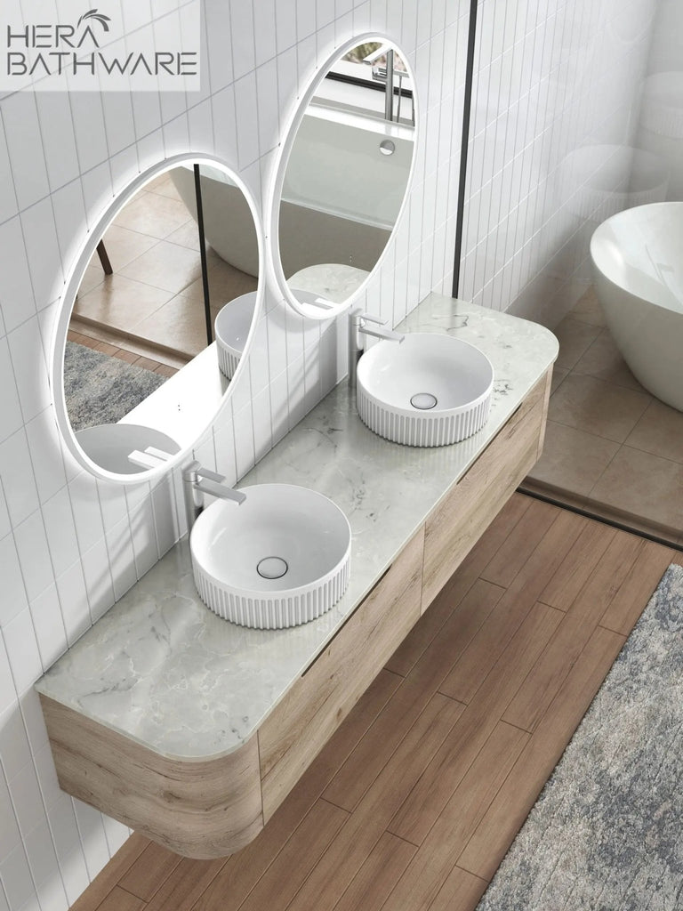 LILAC Above Counter Basin - Hera BathwareMatte White