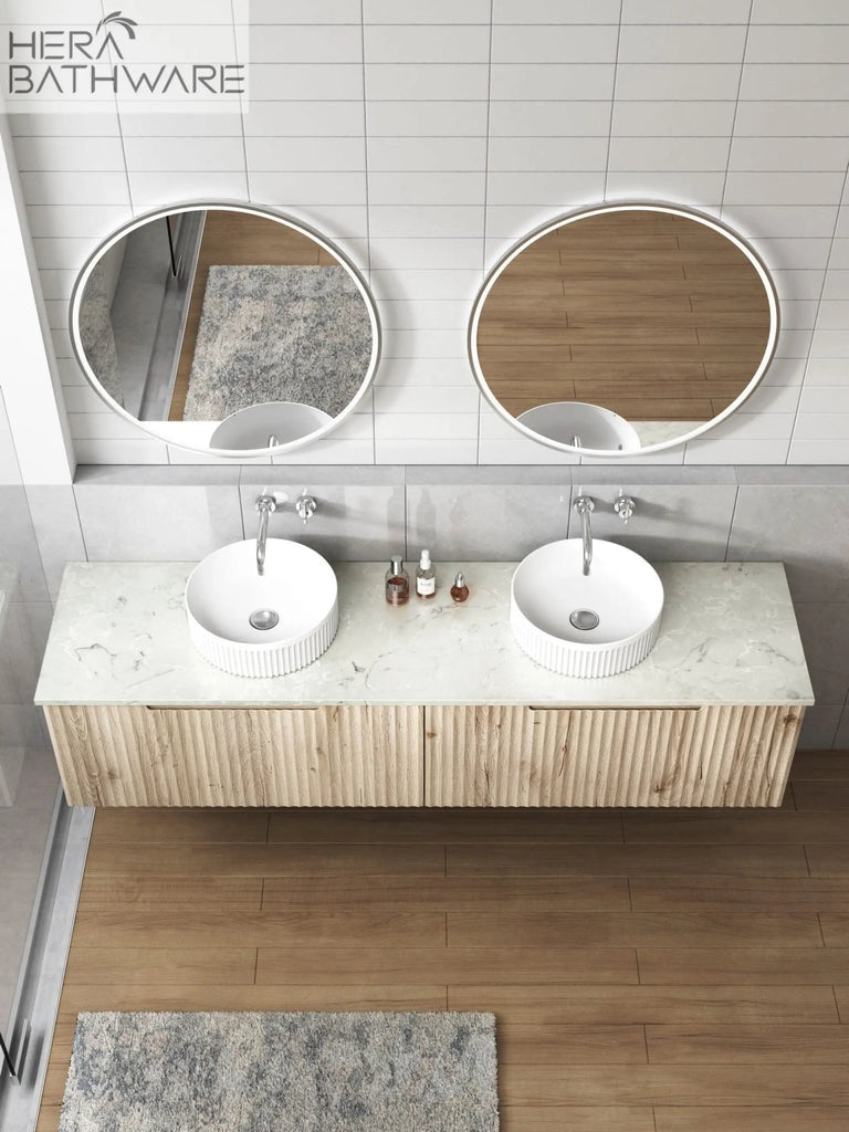 LILAC Above Counter Basin - Hera BathwareMatte White