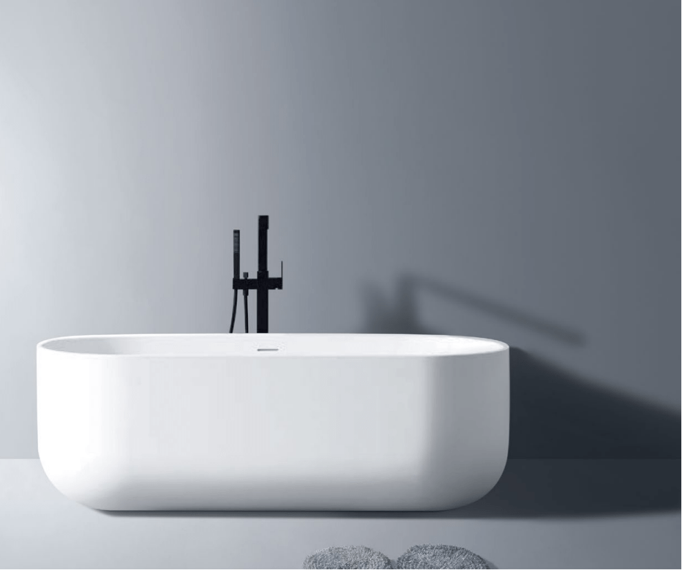 Lilac Soild Surface Bathtub 1700mm - Hera BathwareMatte White
