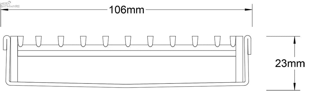 Linear Drainage System 3mm/5mm wire gap - 100TRi20MTL - Hera Bathware800mmStainless Steel