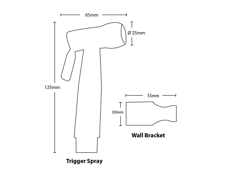 Linkware - Bidet Trigger Spray with Dual Check Valve - Hera BathwareWhite