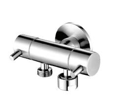 Linkware - Dual Control Mini Cistern Cock - Hera BathwareStainless Steel/ Brushed Nickle