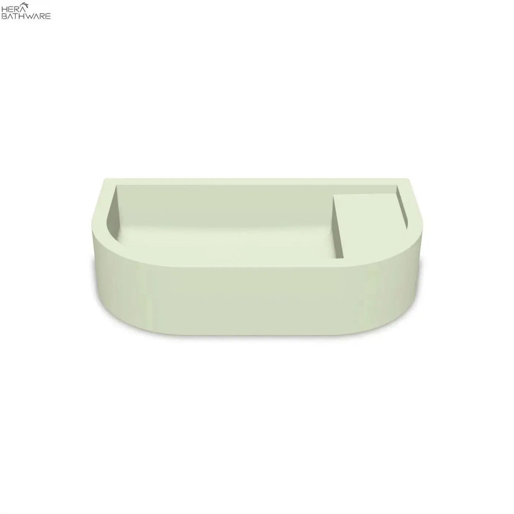 Loop 02 Basin - Overflow - Surface Mount Mint - Hera BathwareNo Tap HoleBlack