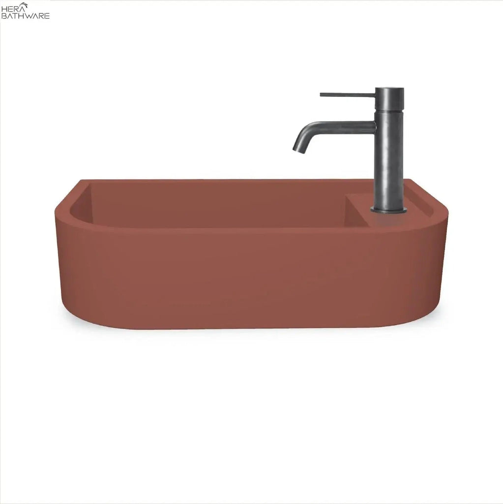 Loop 02 Basin - Overflow - Surface Mount Musk - Hera BathwareNo Tap HoleBlack