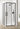 Louve Square Slider Corner Entry Shower screen | Oceano - Hera Bathware X Oceano LS90FSMB+LS90RSMB | Black900x900mm