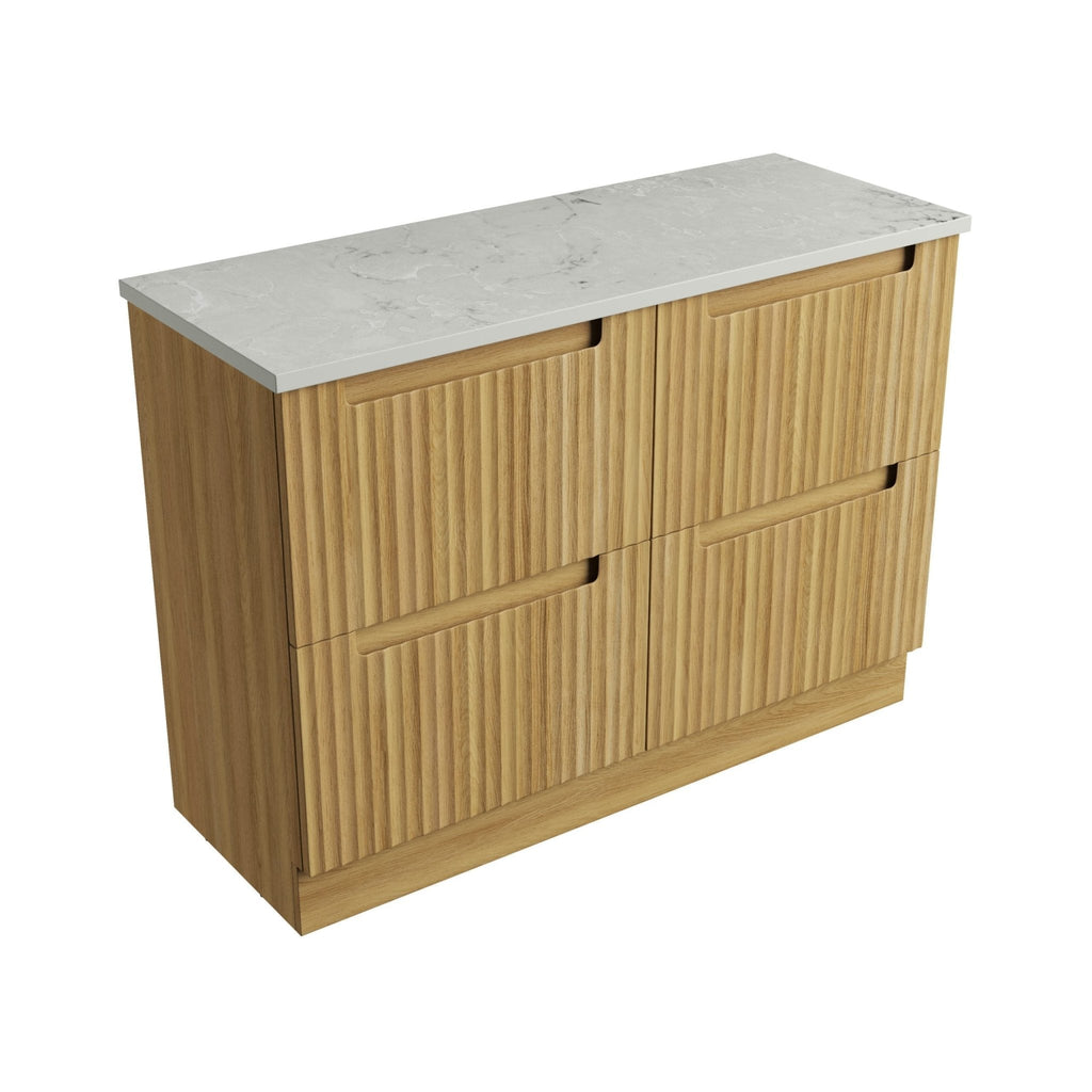 Lovina Floor Standing 600 - 1800mm - Hera Bathware X Aulic CA56 - 1200 - ST86FT | 1200mmCabinet + Alpine Grey Flat Stone Top