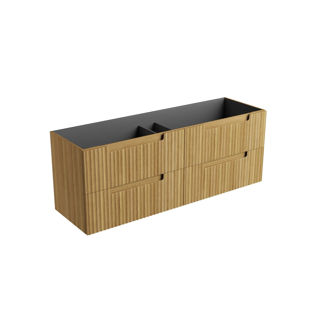Lovina Tier Wall Hung Vanity 600 - 1800mm | Aulic - Hera Bathware X Aulic CAWH55 - 1500 | 1500mm - DoubleCabinet Only