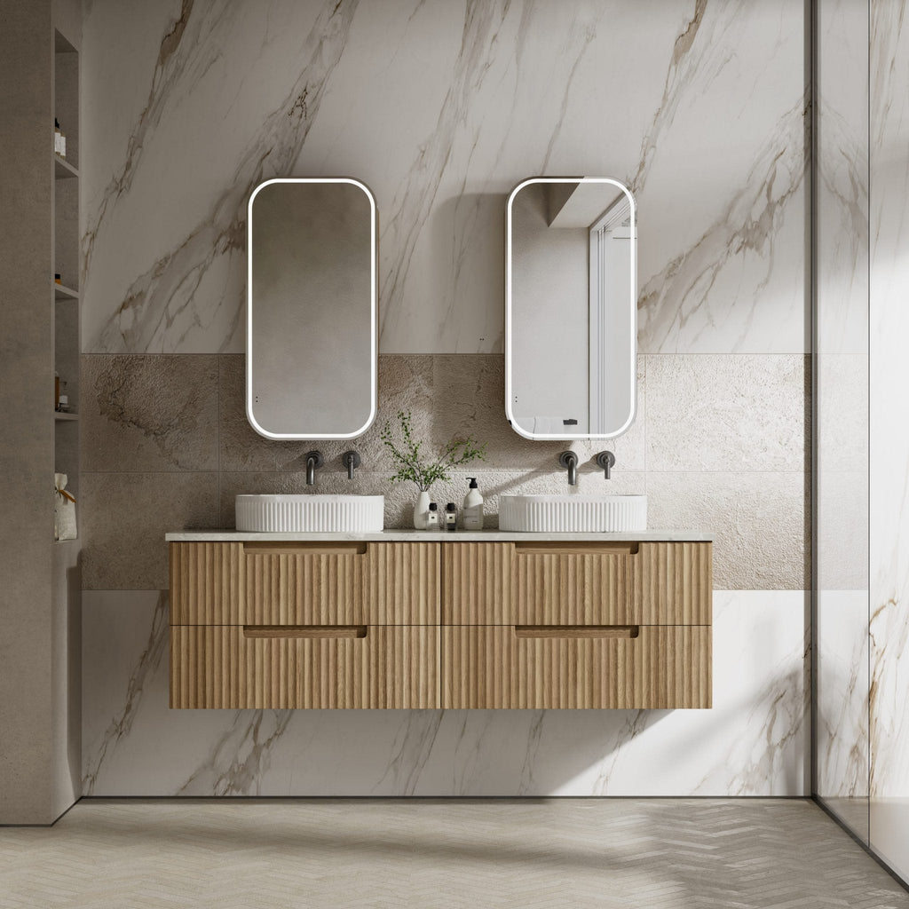 Lovina Tier Wall Hung Vanity 600 - 1800mm | Aulic - Hera Bathware X Aulic CAWH55 - 1800 | 1800mmCabinet Only