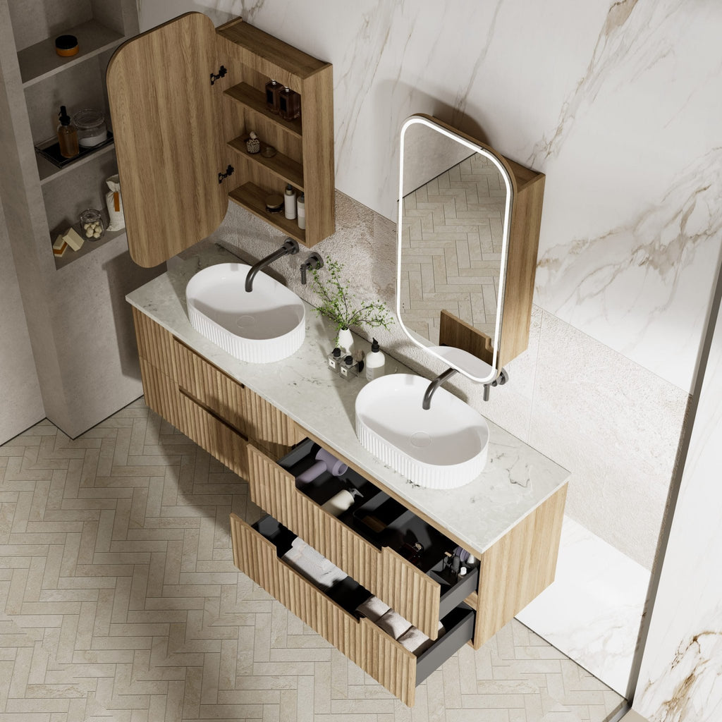 Lovina Tier Wall Hung Vanity 600 - 1800mm | Aulic - Hera Bathware X Aulic CAWH55 - 600 | 600mmCabinet Only