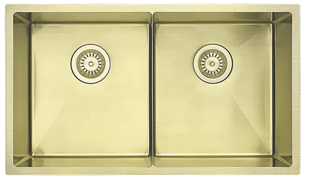 Luminare Double Bowl Laundry / Kitchen Sink | Bella Vista - Hera Bathware X Bella Vista SNK - P - 7644 - D - FG | 760x440mmFrench Gold