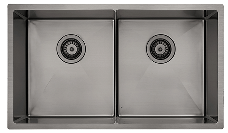 Luminare Double Bowl Laundry / Kitchen Sink | Bella Vista - Hera Bathware X Bella Vista SNK - P - 7644 - D - GM | 760x440mmGunmetal