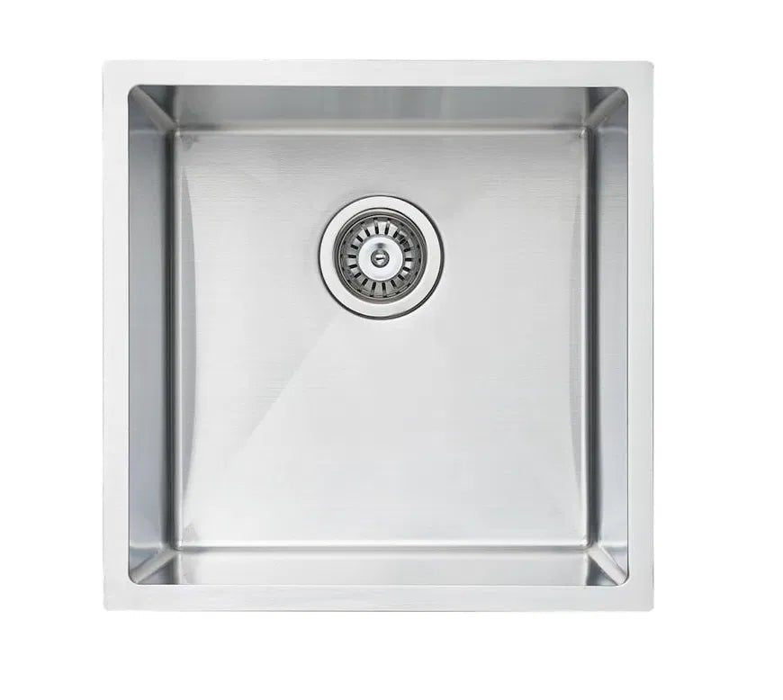Luminare Single Bowl Stainless Steel Laundry / Kitchen Sink | Bella Vista - Hera Bathware X Bella Vista SNK - P - 4444 | 440x440mmStainless Steel/Brushed Nickel