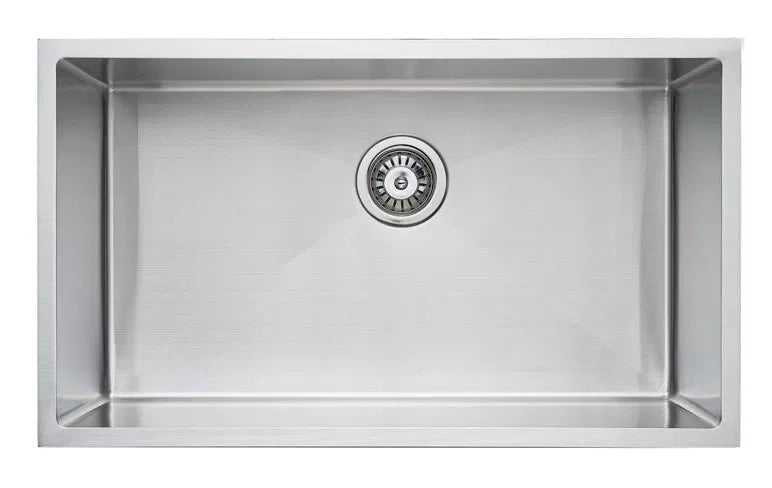 Luminare Single Bowl Stainless Steel Laundry / Kitchen Sink | Bella Vista - Hera Bathware X Bella Vista SNK - P - 7644 | 760x440mmStainless Steel/Brushed Nickel