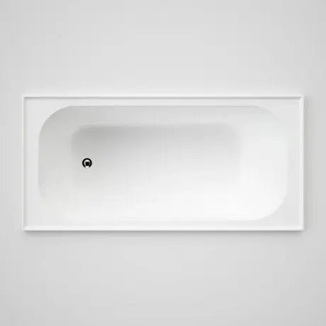 Luna four tile flange bath 1525/1675mm Drop in Bath - Hera Bathware1525mmGloss White