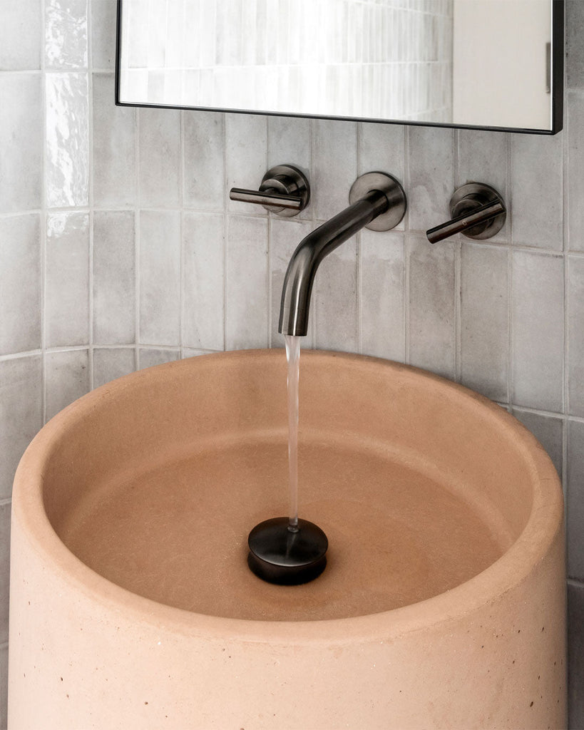 Luna Freestanding Basin (formerly Como) (Pastel Peach) - Hera Bathware