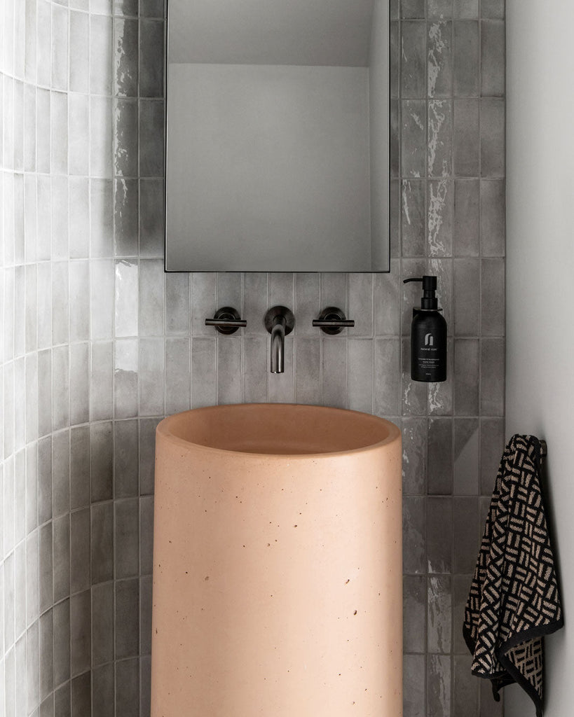 Luna Freestanding Basin (formerly Como) (Pastel Peach) - Hera Bathware