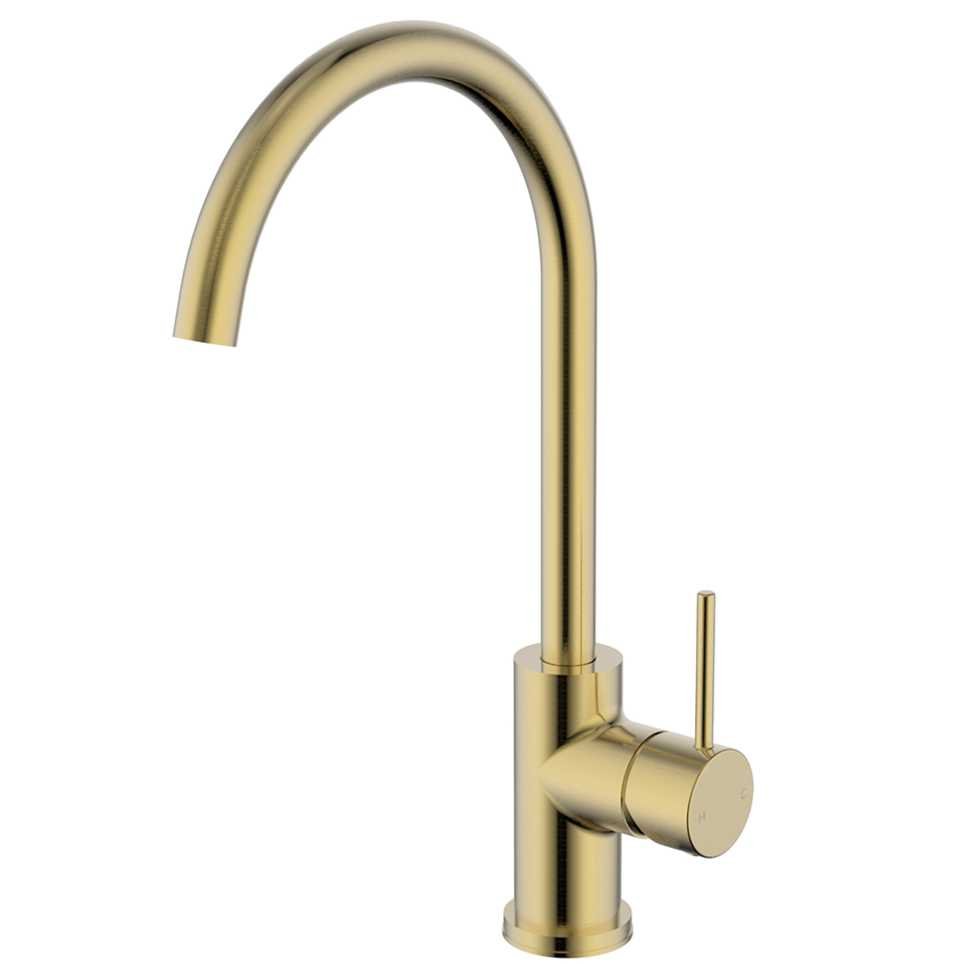 LUNA Kitchen Mixer - Brushed Gold - Hera BathwareBrushed Gold