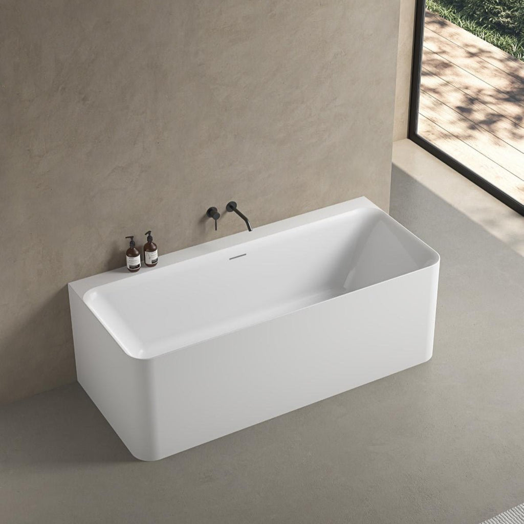 Lunus Bath Tub Back to Wall | Oceano - Hera Bathware1500mmBack To Wall