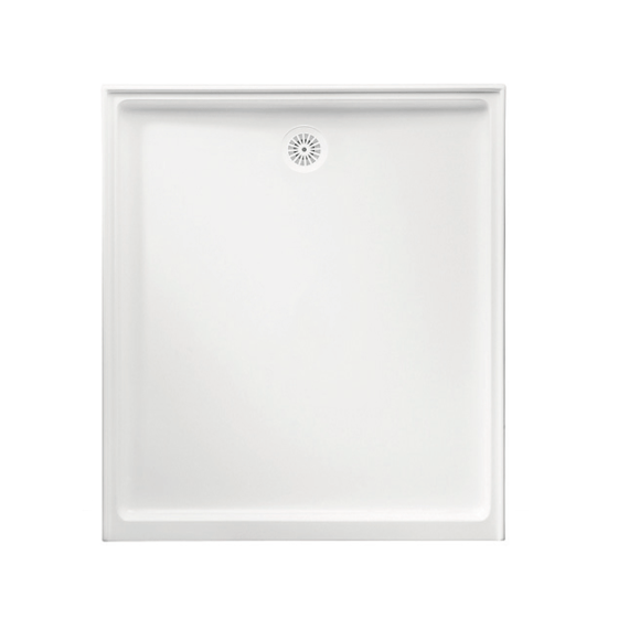 Marbletrend Flinders Polymarble 900×1220, Rectangular Shower Base, Rear Outlet - Hera Bathware