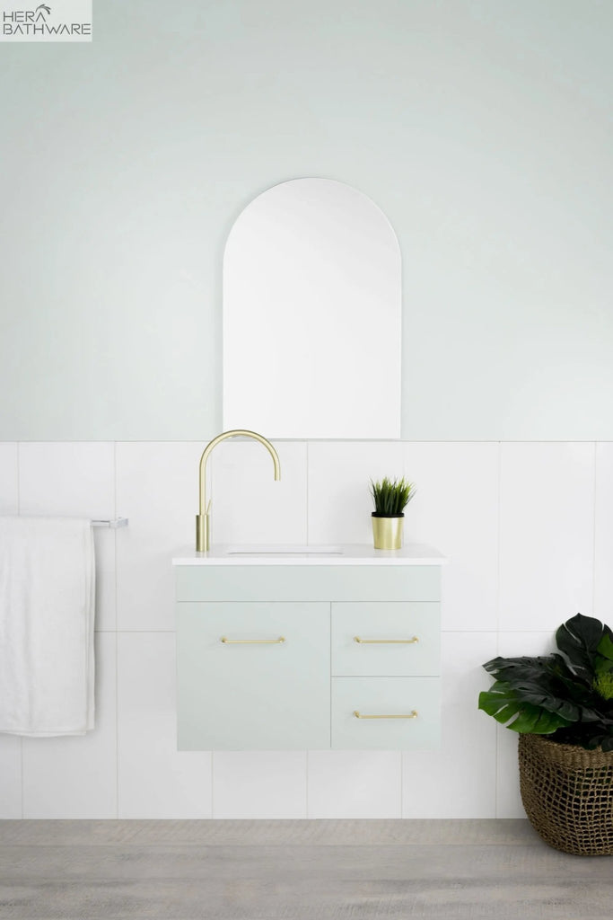 Mariner | Compact 600mm Bathroom Vanity - Hera BathwareWall HungPiccolo under counter basin (0 Tap)