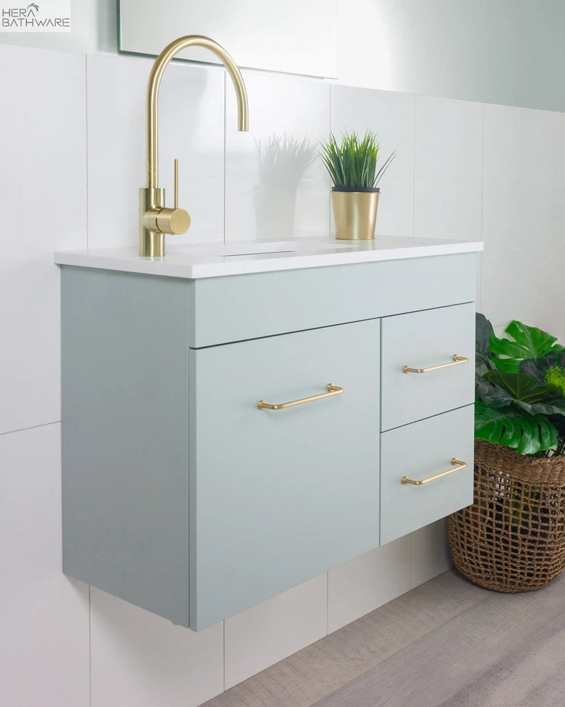 Mariner | Compact 600mm Bathroom Vanity - Hera BathwareWall HungPiccolo under counter basin (0 Tap)