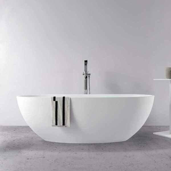 Maya Solid Surface Freestanding Bathtub | Fifth Avenue - Hera Bathware