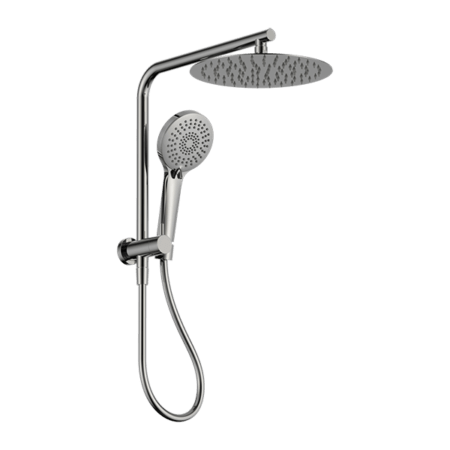 MECCA 2 IN 1 TWIN SHOWER | Nero - Hera BathwareChrome