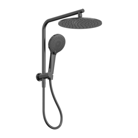 MECCA 2 IN 1 TWIN SHOWER | Nero - Hera BathwareGun Metal