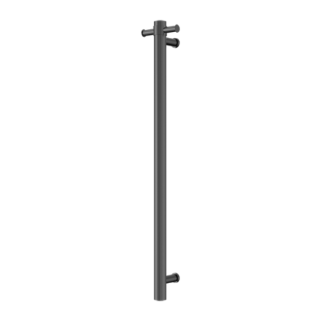 MECCA 240V SINGLE VERTICAL HEATED TOWEL - Hera Bathware X Nero Tapware NRV902hGM | Gun Metal