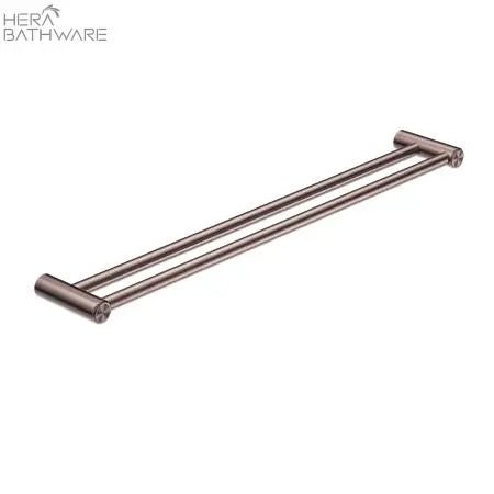 MECCA CARE 25MM GRAB DOUBLE TOWEL RAIL 900MM - Hera BathwareBrushed Bronze