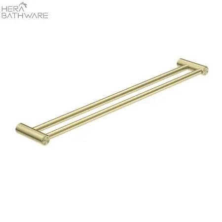 MECCA CARE 25MM GRAB DOUBLE TOWEL RAIL 900MM - Hera BathwareBrushed Gold