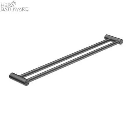 MECCA CARE 25MM GRAB DOUBLE TOWEL RAIL 900MM - Hera BathwareGun Metal