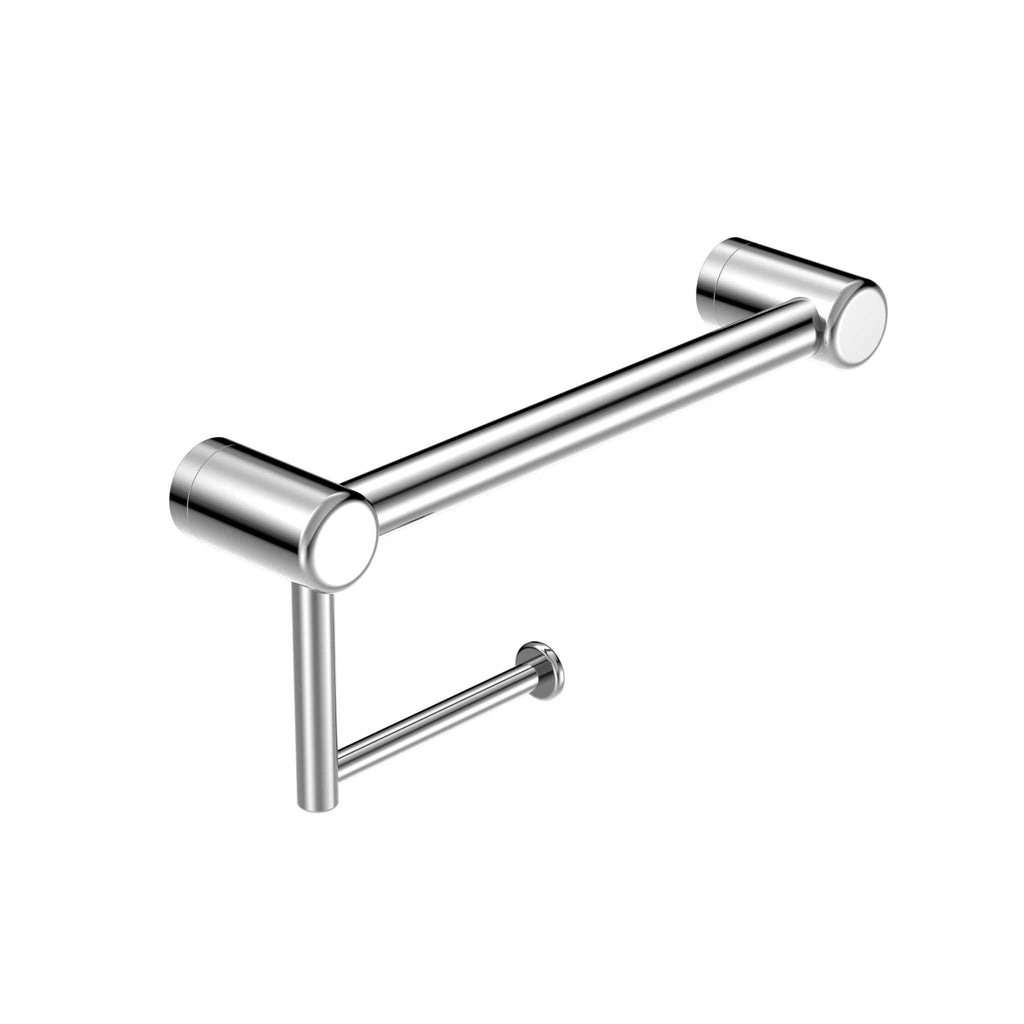 Mecca Care 25mm Grab Rail with Toilet Roll Holder 300mm - Hera BathwareChrome