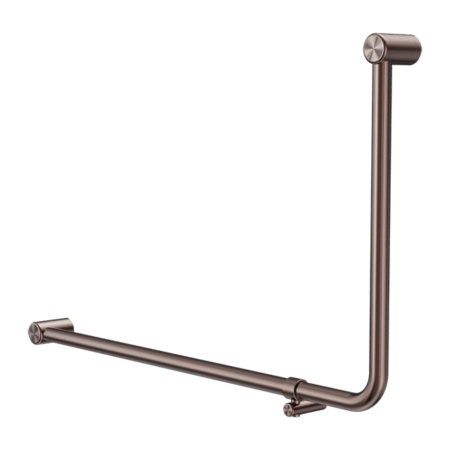 MECCA Care 32mm 90Degree NZ4121 Accessible Toilet Grab Rail 600X1000mm - Hera Bathware X Nero Tapware NRCR3290EBZ | Brushed BronzeGrab Rail Only