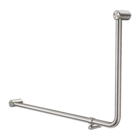 MECCA Care 32mm 90Degree NZ4121 Accessible Toilet Grab Rail 600X1000mm - Hera Bathware X Nero Tapware NRCR3290EBN | Brushed NickelGrab Rail Only