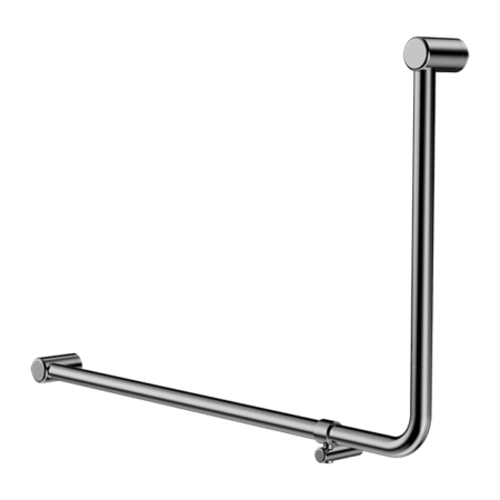 MECCA Care 32mm 90Degree NZ4121 Accessible Toilet Grab Rail 600X1000mm - Hera Bathware X Nero Tapware NRCR3290ECH | ChromeGrab Rail Only