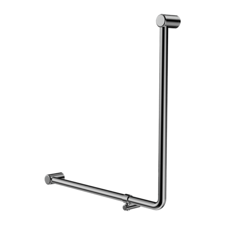 MECCA Care 32mm 90Degree NZ4121 Accessible Toilet Grab Rail 750X750mm - Hera Bathware X Nero Tapware NRCR3290BCH | ChromeGrab Rail Only