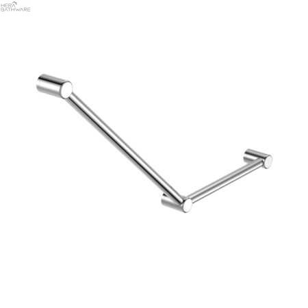 MECCA CARE 32MM AMBULANT TOILET GRAB RAIL 45 DEGREE 750X450MM NRCR3245A - Hera BathwareChrome