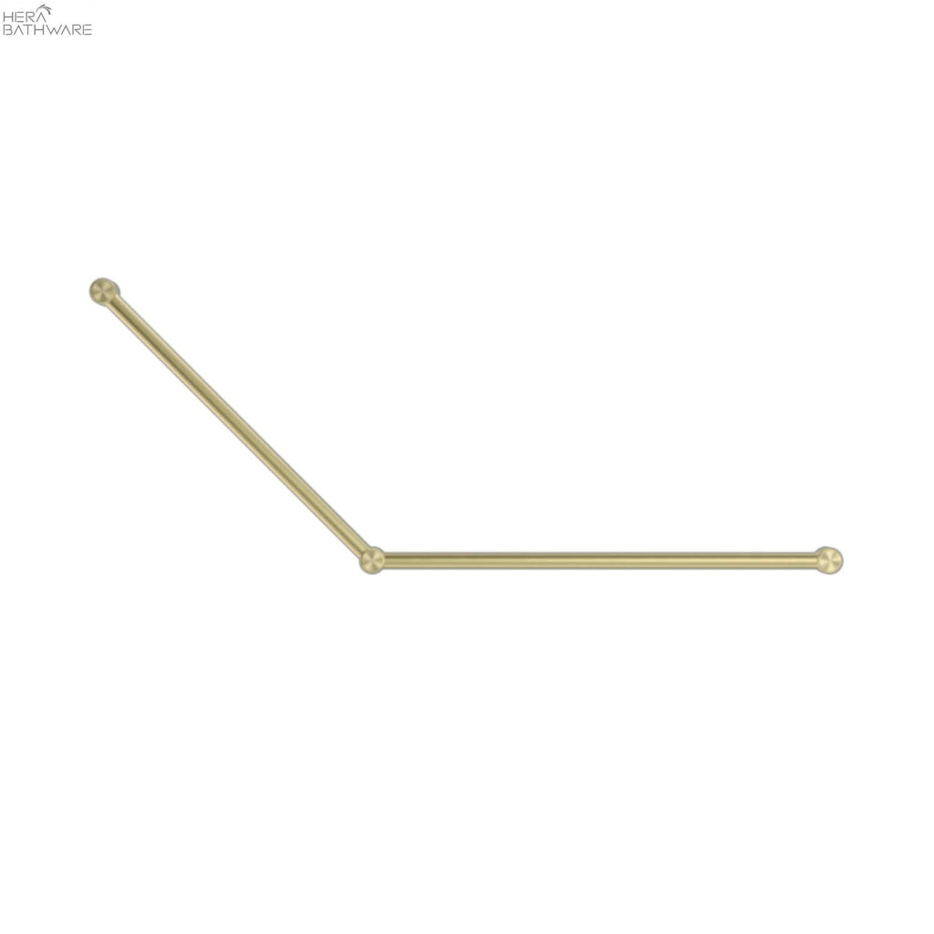 MECCA CARE 32MM DDA GRAB RAIL SET 45 DEGREE 750X900MM - Hera BathwareBrushed Gold