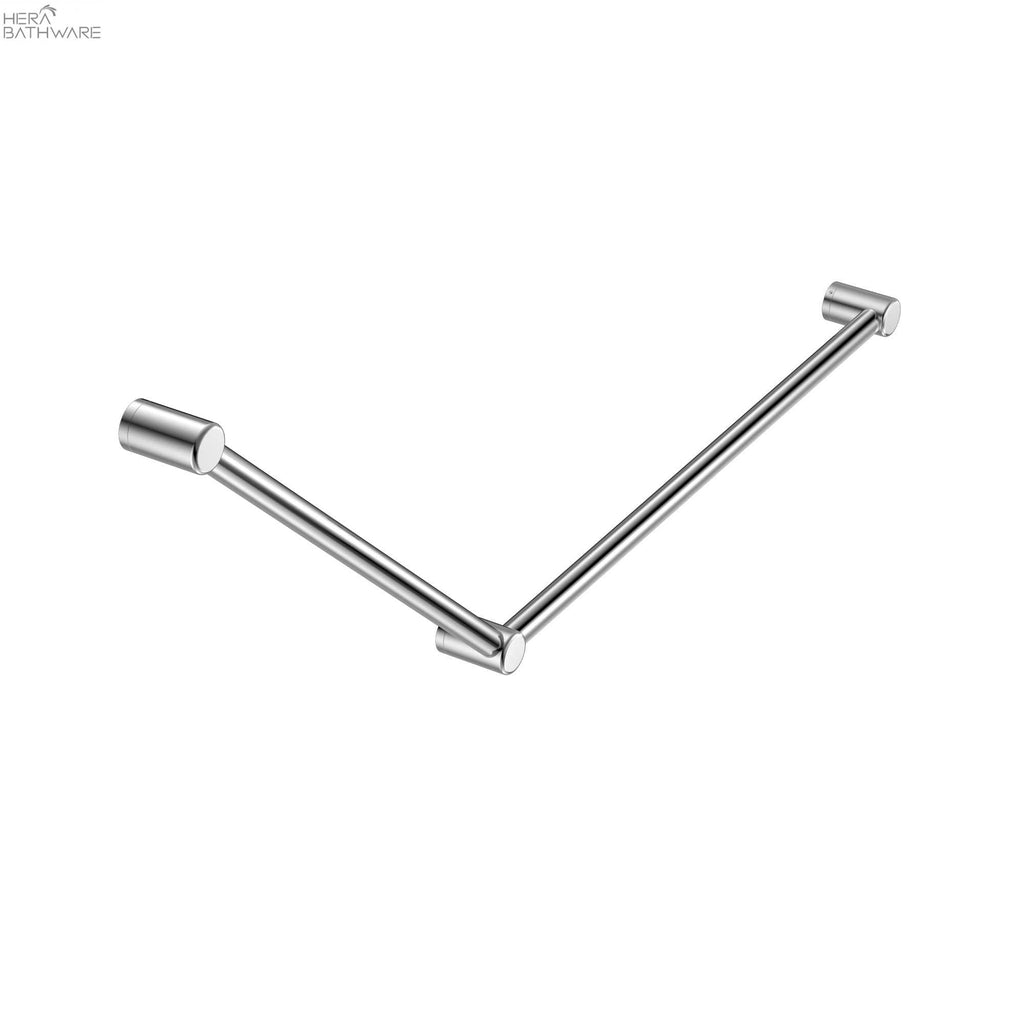 MECCA CARE 32MM DDA GRAB RAIL SET 45 DEGREE 750X900MM - Hera BathwareChrome