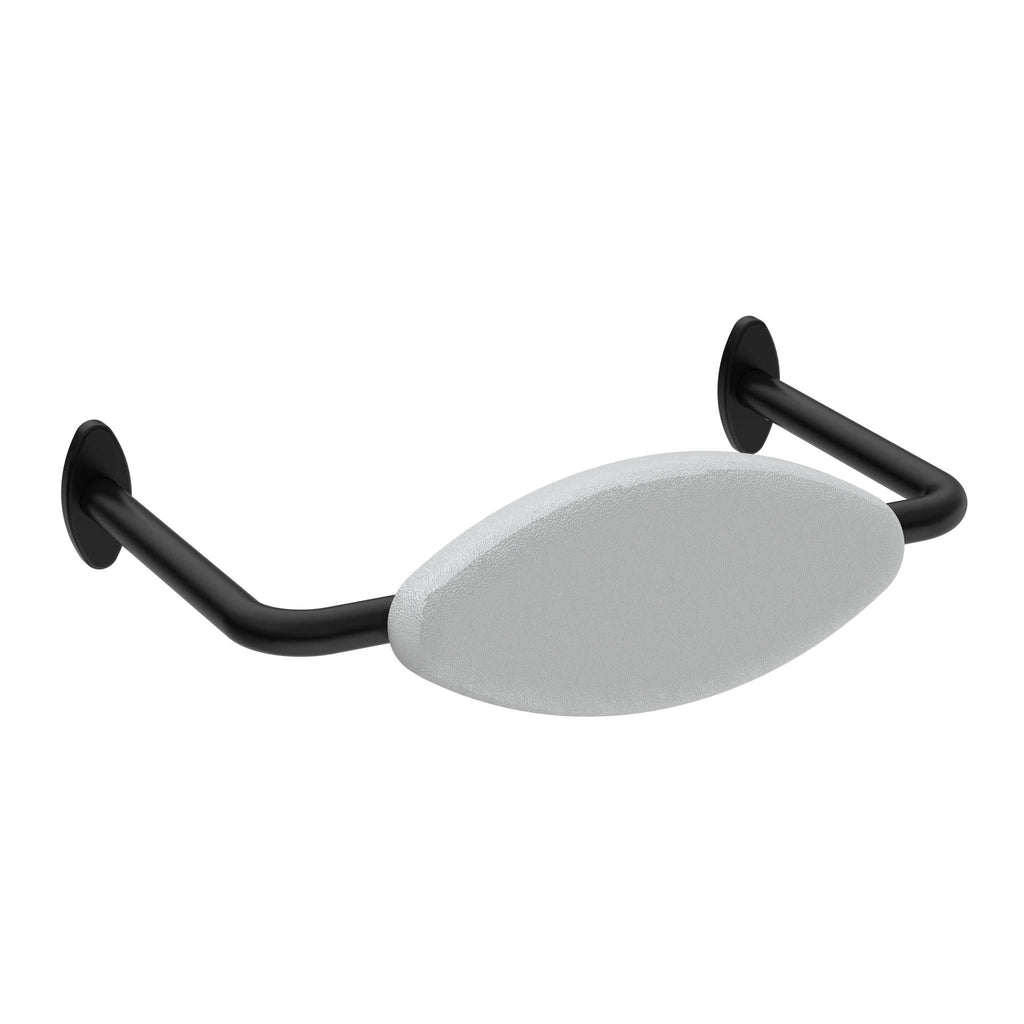 Mecca Care 32mm DDA Toilet Backrest NRCR0001 - Hera BathwareMatte Black