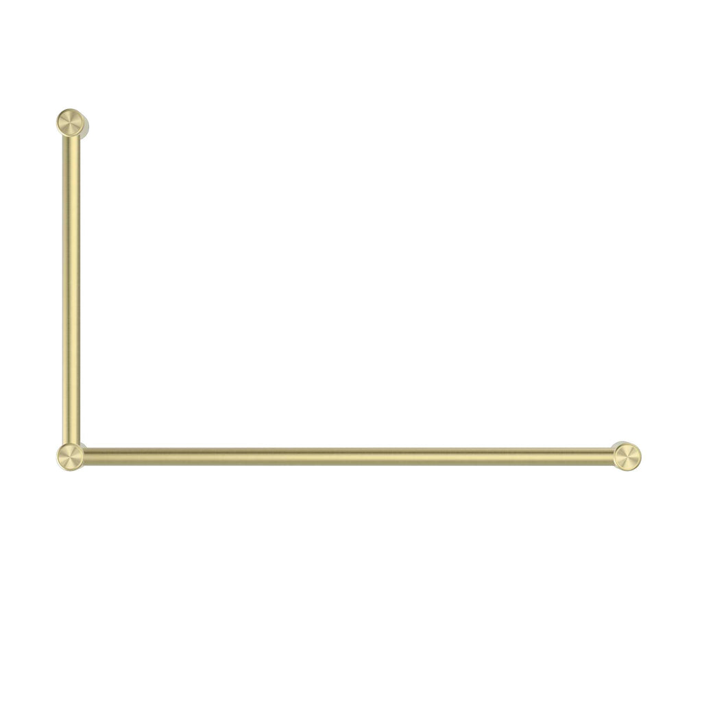 Mecca Care 32mm DDA Toilet Grab Rail Set 90 Degree 600x1000mm - Hera BathwareBrushed Gold
