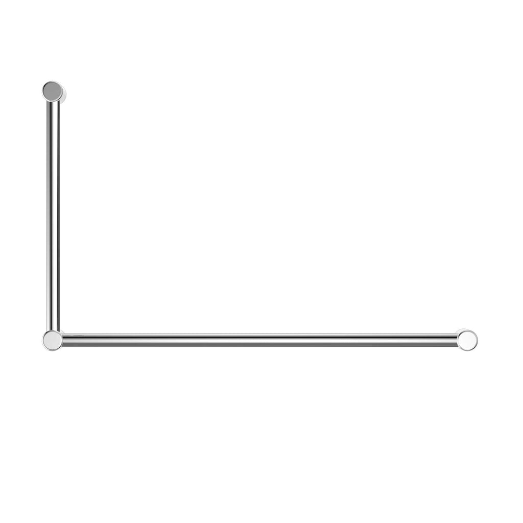 Mecca Care 32mm DDA Toilet Grab Rail Set 90 Degree 600x1000mm - Hera BathwareChrome