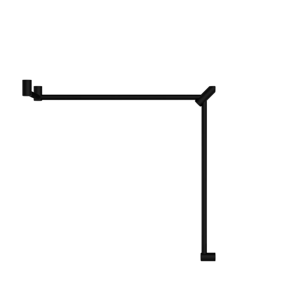 Mecca Care 32mm DDA Toilet Grab Rail Set 90 Degree Continuous 600x1065x1025mm - Hera BathwareChrome