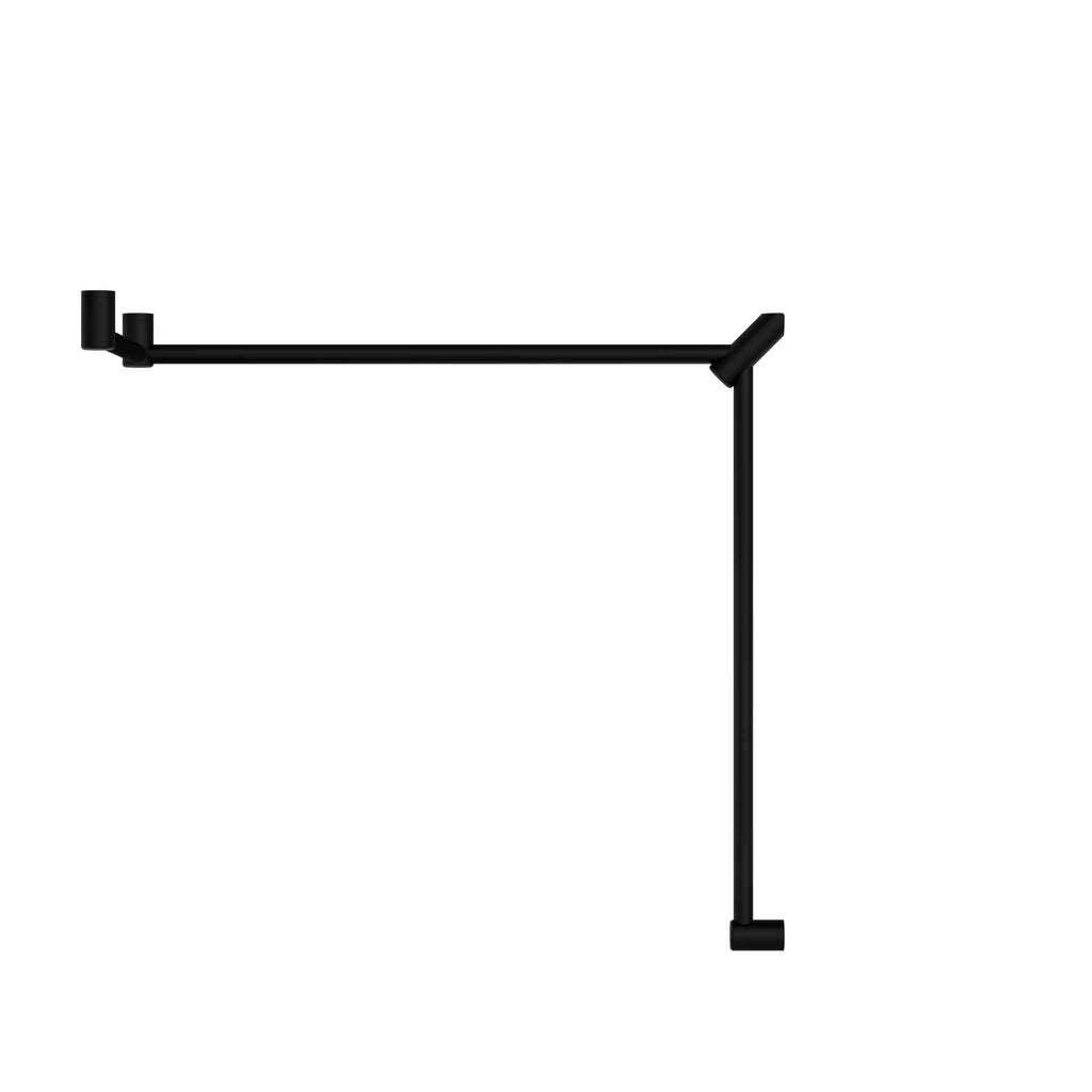Mecca Care 32mm DDA Toilet Grab Rail Set 90 Degree Continuous 600x1065x1025mm - Hera BathwareChrome