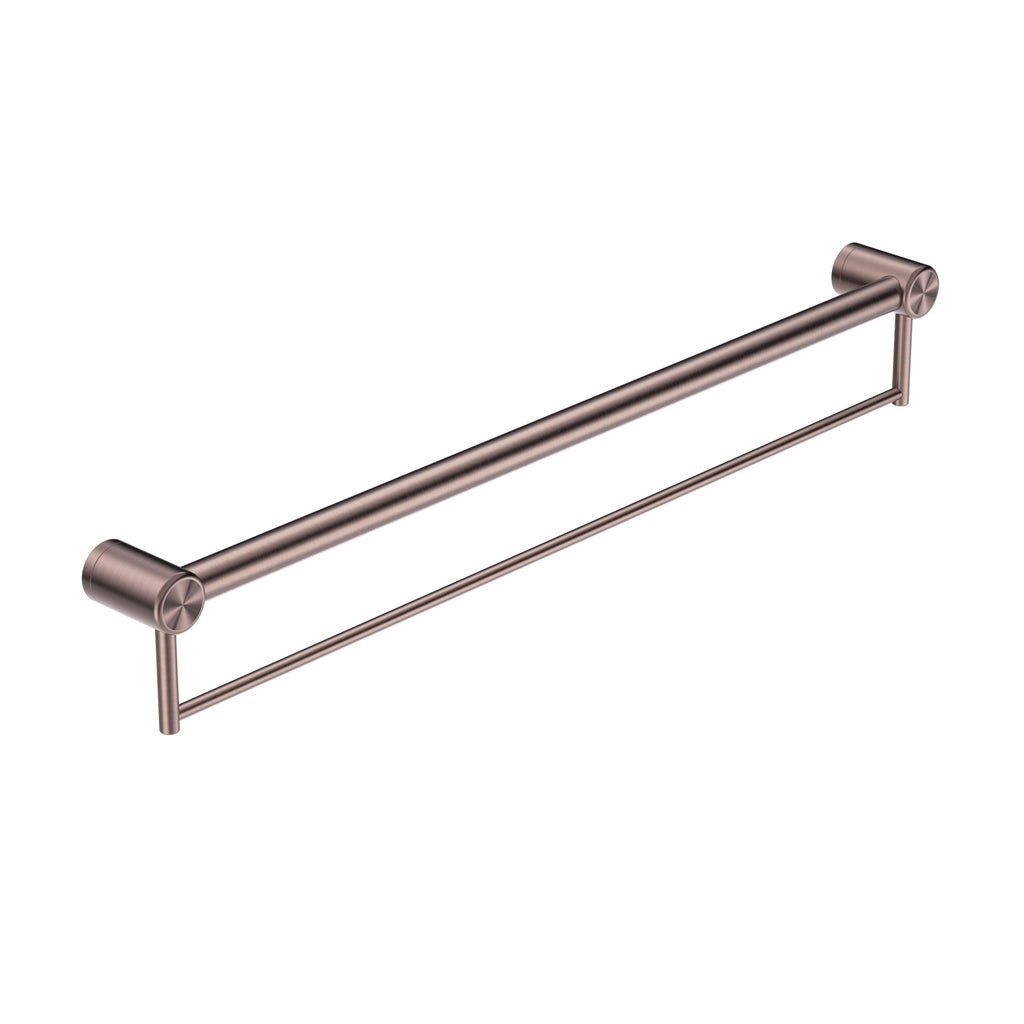 Mecca Care 32mm Grab Rail with Towel Holder 900mm - Hera BathwareBrushed Bronze